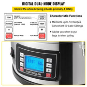 Load image into Gallery viewer, SucceBuy 35L110/220V 304Stainless Steel All-in-One Home Beer Brewer Electric Brewing System with Pump Brewing Beer Equipment Kit - AMOCART
