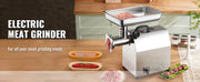 Bild in Galerie-Viewer laden, Amocart Electric Meat Grinder Food Processors Sausage Maker Filler Mincer Stuffer Stainless Steel with 2 Blades for Kitchen
