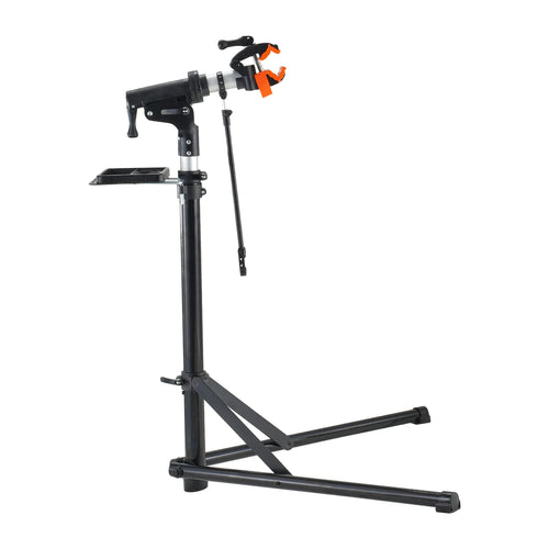 SucceBuy Bike Repair Stand Heavy-duty Aluminum Adjustable Height Magnetic Tool Tray Telescopic Arm Foldable for Home Shops