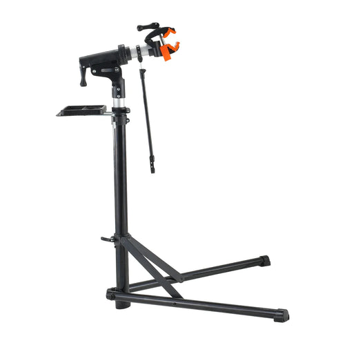 Amocart Bike Repair Stand Heavy-duty Aluminum Adjustable Height Magnetic Tool Tray Telescopic Arm Foldable for Home Shops