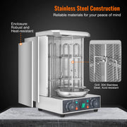 Load image into Gallery viewer, SucceBuy Shawarma Grill Machine 13lbs Chicken Shawarma Cooker Machine Electric Vertical Broiler Gyro Rotisserie Oven Doner Kebab
