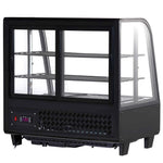 Amocart Refrigerated Display Case Countertop Pastry Display Case Lighting TURBO Cooling FrostFree AirCooling Rear Sliding Door