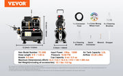 Load image into Gallery viewer, SucceBuy Airbrush Kit, Dual Fan Air Compressor Professional Airbrushing System Kit Airbrushes Mixing Wheel Cleaning Brush Set
