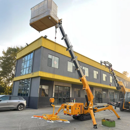 Customized Crawler Telescopic Boom Spider Crane with Hydraulic Remote Control，with Long Arm Fly Jib