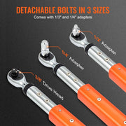Load image into Gallery viewer, Amocart 3/8"1/2"Digital Torque Wrench Drive Electronic Torque Wrench Torque Wrench Kit 3.7-37/25-250ft.lb Torque Accurate Range
