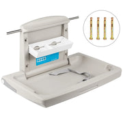 Charger l'image dans la visionneuse de galerie, Amocart Baby Changing Station Commercial Wall Mount Baby Diaper Changing Table Fold Down Vertical Restroom Baby Changing Table
