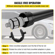Load image into Gallery viewer, SucceBuy Inner Tie Rod Tool Kit 12 Pcs Tie Rod Removal Tool 12 Pcs Crowfoot Adapters Master Inner Tie Rod Tool Set Tie Rods Tool

