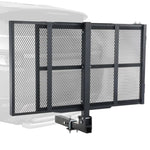 Amocart Hitch Mount Carrier 500LBS Mobility Scooter Carrier with Folding Ramp Iron Trailer Hitch Rack Basket Straps
