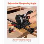 SucceBuy Multi-Grind Sharpening System Vari-Grind Pro Sharpening Jig Kit–with Platform Long Support Arm for Chisels Woodturning