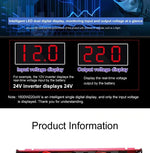 Pure Sine Inverter 1000W-3000W DC To AC 12V/24V To 110V/220V Car Power Inverter Portable Power Bank Converter Car Transformer