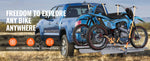 Amocart Motorcycle Carrier 2-Bike 600LBS Aluminum Motorcycle Carrier Hitch Mount, Loading Ramp Scooter Dirt Bike Trailer Hauler