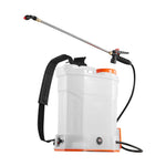 SucceBuy Battery Powered Backpack Sprayer 3.2Gal Powerful Electric 2Retractable Wands&5Nozzles Adjustable 0-90PSI 2 Hour Runtime