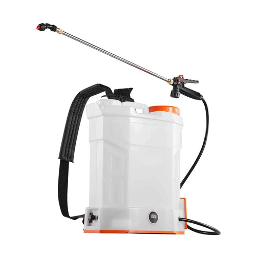 Amocart Battery Powered Backpack Sprayer 3.2Gal Powerful Electric 2Retractable Wands&5Nozzles Adjustable 0-90PSI 2 Hour Runtime