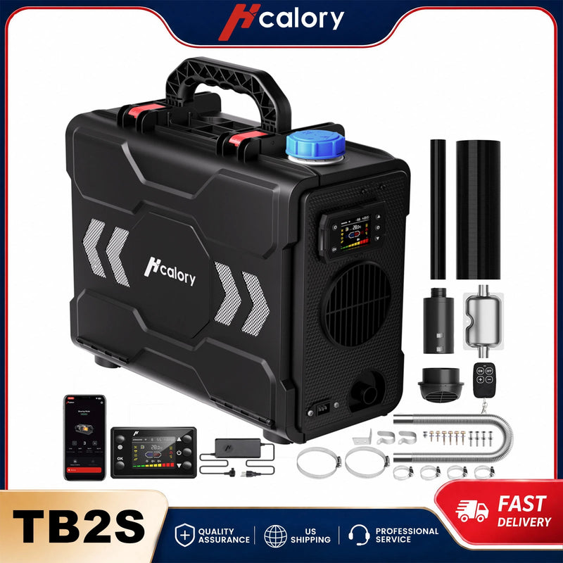 Hcalory Toolbox 2 SE Portable Diesel Air Parking Heater 12V 8KW 6L AllinOne With APP Control Max 20000 ft Altitude Mode for Car Truck RV Camper Van Amocart