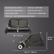 Bild in Galerie-Viewer laden, SucceBuy Large Lawn Sweeper, Tow Behind Design with Dump Rope for Easy Emptying
