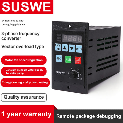 750W RS485 VFD Small frequency converter three-phase 220V motor driver MCU single phase input  Motor Speed Controller