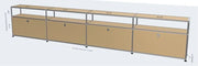 Charger l'image dans la visionneuse de galerie, Meuble TV Meubles de Rangement Meuble d'Angle Meuble de Rangement en Métal Vitrine Meubles de Salon
