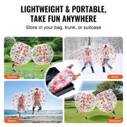 Bild in Galerie-Viewer laden, SucceBuy 4FT/1.2M Inflatable Bumper Ball Body Sumo Zorb Balls for Teen &amp; Adult 0.8mm PVC Bubble Balls Bumper Bopper Toys
