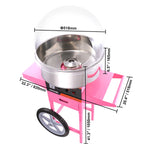 SucceBuy Electric Cotton Candy Machine Commercial Floss Maker Stainless Steel Bowl Sugar Scoop and Drawer for Birthday Party