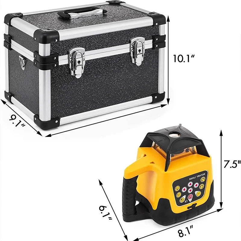 Ztem Fully Automatic Laser Level 360 Laser Construction Level 500m Automatic Rotary Rotating Line Laser Level Self-Leveling Tool