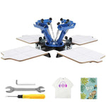 Amocart Screen Printing Machine 360° Rotable Silk Screen Printing Press 54x45cm Screen Printing Press Adjustable Tension