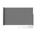 Amocart Retractable Side Awning Outdoor Privacy Polyester Water-proof Retractable Patio Screen UV 30+ Room Divider Wind Screen