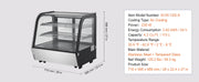 Charger l'image dans la visionneuse de galerie, Amocart 3.5/4.2/5/9.8 cft Refrigerated Display Case Large Commercial Pastry Display Refrigerator with LED Lighting for Bakery
