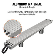 Load image into Gallery viewer, SucceBuy Telescoping Aluminum Work Plank 6-9 ft  500lbs Capacity 12.5 inch Width Aluminum Scaffold Plank Extension Staging Plank - AMOCART
