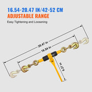 Load image into Gallery viewer, Amocart 2/4pcs Ratchet Chain Binders 1/4"-5/16" Load Binder with 2 Hooks Tie Downs Tow Chain for Flatbed Trailer Transport
