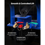 SucceBuy Air Jack 3 Ton/6613 lbs Triple Bag Air Jack Airbag with Steel Pipes Lift Up to 17.7 inch/450 mm Fast Lifting Pneumatic