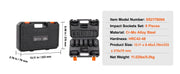 Load image into Gallery viewer, SucceBuy 1/2" Drive Impact Socket Set 9 Piece Deep Socket Set Metric 29-38mm 6 Point Cr-Mo Alloy Steel for Auto Repair
