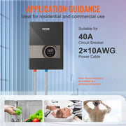 Load image into Gallery viewer, SucceBuy Instant Water Heater 8/13.8/18kw On Demand Electric  Water Boiler Digital Temperature Display &amp; Easy Installation
