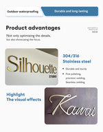 Custom Outdoor Metal Letter Signs for Business Interior Metal Business Signs Outdoor Metal Shop Signs