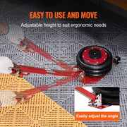 Load image into Gallery viewer, SucceBuy Pneumatic Jack 3 Ton/5 Ton Triple Bag Air Jack Quick Lift Heavy Duty Car Repair Jacks Folding Rod Jacks with Two Wheels

