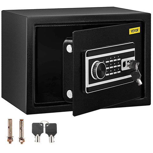Amocart Fingerprint Locks Safe Deposit Box 0.8/2.1 Cubic Feet Digital Electronic Secret Hidden Piggy Bank for Money Guns File