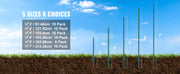 Bild in Galerie-Viewer laden, Amocart Fence Post T-Post Heavy Duty Metal Fence Post Sturdy Steel Fence Stakes for Garden Yard Lawn Farms Outdoor Wire Fencing

