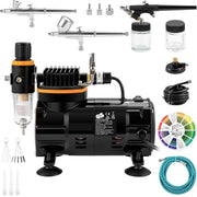 Load image into Gallery viewer, Amocart Professional Dual-Action Airbrush 120W Electric Spray Gun Air Brush Painting Set Art Nail Tattoo Makeup Model Sprayer
