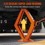 Amocart Scissor Jack 2.5 Ton/5512 lbs Scissor Car Jack 3.7"-17.1" Lifting Range Scissor Lift Jack Portable Tire Jack for Car