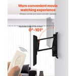 Amocart Motorized TV Wall Mount for 32 to 55/65/70 Inch Adjustable TV Mount Bracket w/ Max VESA 24 x 16/24 in Up to 88-132 lbs
