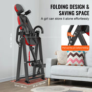 Bild in Galerie-Viewer laden, with Headrest, Ankle Lock SucceBuy Inversion Table, Decompression Back Stretcher Machine, Strength Training Equipment
