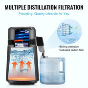 Bild in Galerie-Viewer laden, Amocart Water Distiller 4L 1.05 Gallon Pure Water Purifier Filter Countertop 750W Distilled Water MakerInterior Distiller
