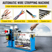 Load image into Gallery viewer, SucceBuy 370W 1.5-38mm Electric Wire Stripping Machine Cable Stripper 11 Channels Acrylic+Aluminum+Blade, Scrap Copper Recycling
