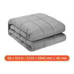 Amocart Weighted Blanket 20lb 88x104in King Size Cooling Breathable Blanket w/ Glass Beads All-Season Use for 200-250lb Adults