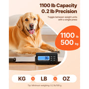 Load image into Gallery viewer, SucceBuy 1100LBS Digital Postal Scale 0.2 lbs Dual Accuracy Commercial Weight Scale with Hold/Tare Function for Packages Postage - AMOCART
