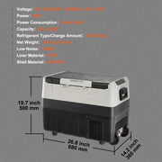 Load image into Gallery viewer, SucceBuy 35L/45L/55L Portable Foldable Handle Car Refrigerator with Wheel Compressor Freezer for Camping Picnics Car Home Traval

