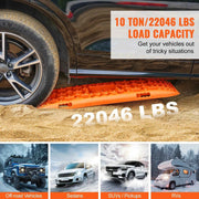 Load image into Gallery viewer, SucceBuy 10 TON Traction Boards with PP Material Recovery Boards for Off-road Vehicle Car Pickup SUV RV Pair Tire Traction Mats
