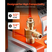 Load image into Gallery viewer, Amocart 3.5 CFM 1/4 HP HVAC Single Stage AC Vacuum Pump &amp; Oil Bottle for R134a R22 R410a Systems, Air Conditioner Maintenance
