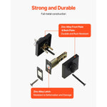 Amocart Deadbolt Lock Square Single Cylinder Dead Bolt Keyed Fits Standard Size Interior Exterior Doors Full Metal 3 Keys