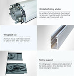 Any Size Custom Modern Villa Automatic Aluminum Roller Shutter Garage Door Thickened Secure Anti Theft Residential Garage Door