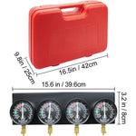 Amocart Fuel Vacuum Carburetor Synchronizer Carb Tool sync 4 Gauge Set with Rubber Hose Vacuum Balancer Meter Kit For Motorbike